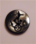 US Navy Button: 50 Ligne Black Anchor Plastic Button - For Peacoat