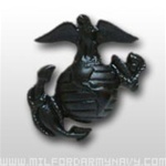 USMC Enlisted Cap Insignia: Garrison Cap - Black