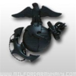 USMC Cap Device: Officer Garrison Cap - Black