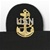 US Navy Cap Device On Stretch Band: E-7 Chief Petty Officer (CPO) (Mounted)