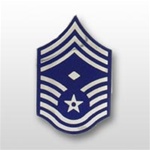 USAF Chevron Enameled: E-9 Chief Master Sergeant (CMSgt) with Diamond