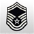 USAF Chevron - Full Color: E-8 Senior Master Sergeant (SMSgt) - Large - Male