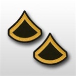 US Army Rank - Mens Gold/Green: E-3 Private First Class (PFC)