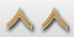 US Army Rank Womens Gold/White: E-2 Private (PV2)