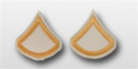 US Army Rank Womens Gold/White: E-3 Private First Class (PFC)