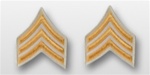 US Army Rank Womens Gold/White: E-5 Sergeant (SGT)