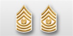 US Army Rank Womens Gold/White: E-9 Command Sergeant Major (CSM)