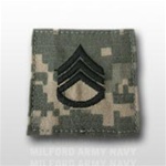 US Army ACU Rank with Hook Closure: E-6 Staff Sergeant (SSG)