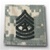 US Army ACU Rank with Hook Closure: E-9 Sergeant Major (SGM)