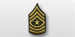 US Army Rank Womens Gold/Green: E-9 Sergeant Major (SGM)