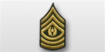 US Army Rank Womens Gold/Green: E-9 Command Sergeant Major (CSM)