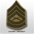 USMC Male Green/Khaki Shoulder Insignia: E-7 Gunnery Sergeant (GySgt)