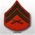 USMC Rank Mens Merrowed Edge Green/Red: E-4 Corporal (Cpl)
