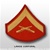 USMC Male Gold/Red Shoulder Insignia: E-3 Lance Corporal (LCpl)