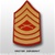 USMC Male Gold/Red Shoulder Insignia: E-8 Master Sergeant (MSgt)