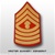 USMC Male Gold/Red Shoulder Insignia: E-9 Master Gunnery Sergeant (MGySgt)