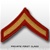 USMC Womens Chevron Embroidered Merrowed Gold/Red - New Issue: E-2 Private First Class (PFC)