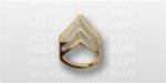 US Army Rank Mens 22k Anodized Collar Insignia:  E-6 Staff Sergeant (SSG)