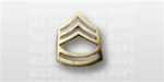 US Army Rank Mens 22k Anodized Collar Insignia:  E-7 Sergeant First Class (SFC)