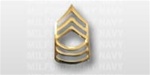 US Army Rank Mens 22k Anodized Collar Insignia:  E-8 Master Sergeant (MSG)