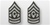 US Army Enlisted Rank - Superior Subdued Black Metal Collar Insignia: E-9 Command Sergeant Major (CSM)