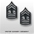 USMC Black Metal Collar Insignia: E-9 Master Gunnery Sergeant (MGySgt)