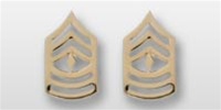 USMC 22k Gold Collar Insignia: E-8 First Sergeant (1stSgt)