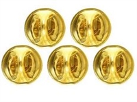 US Army Accessory: Butterfly Clutch Fastener - Brass (package of 5)