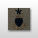 USCG Collar Device - Sew On: E-8 Senior Chief Petty Officer (SCPO) - Desert