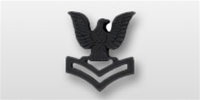 USMC Collar Device: E-5 Petty Officer Second Class - Black Metal