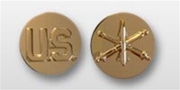 US Army Enlisted 22k Anodized Branch Insignia: US and Air Defense Artillery