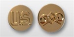 US Army Enlisted 22k Anodized Branch Insignia: US and Chemical