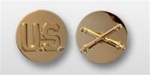 US Army Enlisted 22k Anodized Branch Insignia: US and Field Artillery