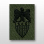 US Army Badges Subdued Fatigue: Aides Insignia: Aide To  O-9 Lieutenant General (LTG) - Embroidered