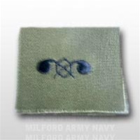 US Army Officer Branch Insignia Subdued Fatigue Embroidered: Chemical - OBSOLETE!  AVAILABLE WHILE SUPPLIES LAST!