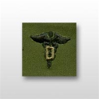 US Army Officer Branch Insignia Subdued Fatigue Embroidered : Dental D - OBSOLETE!  AVAILABLE WHILE SUPPLIES LAST!