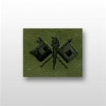 US Army Officer Branch Insignia Subdued Fatigue Embroidered: Signal - OBSOLETE!  AVAILABLE WHILE SUPPLIES LAST!
