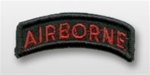 US Army Tab: Airborne - Red/Black