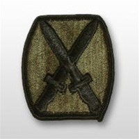 10th Infantry Division - Subdued Patch - Army - OBSOLETE! AVAILABLE WHILE SUPPLIES LASTS!