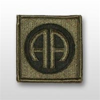 82nd Airborne Division - Subdued Patch - Army - OBSOLETE! AVAILABLE WHILE SUPPLIES LASTS!
same as 1-P363