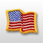 US Flag Patch: American Flag 2î X 2 1/2î - Wavy Edge - 1 Each