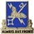 US Army Regimental Corp Crest: Military Intelligence - Motto: ALWAYS OUT FRONT