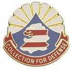 US Army Unit Crest: 206th Military Intelligence Battalion - Motto: COLLECTIONS FOR DEFENSE