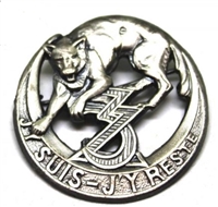 US Army Unit Crest: 3rd Zouave Badge - Motto: JY SURS-J'YRESTE