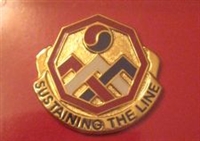 US Army Unit Crest: 3rd Sustainment Command - Motto: SUSTAINING THE LINE