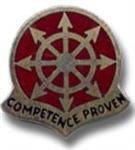 US Army Unit Crest: 394th Transportation Battalion - Motto: COMPETENCE PROVEN