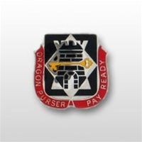 US Army Unit Crest: 126th Finance Battalion - Motto: DRAGON PURSER PAY READY