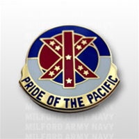 US Army Unit Crest: 9th Regional Support Command - Motto: PRIDE OF THE PACIFIC