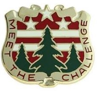 US Army Unit Crest: 124th Regional Support Command - Motto: MEET THE CHALLENGE