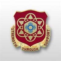 US Army Unit Crest: 167th Support Battalion - Motto: STRENGTH THRU SUPPORT